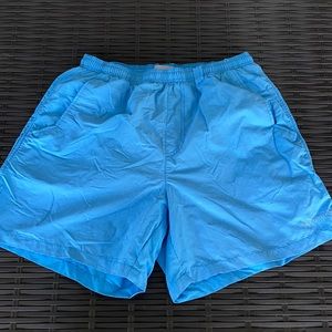 Columbia Men’s PFG Water Shorts Light Blue M 6 in